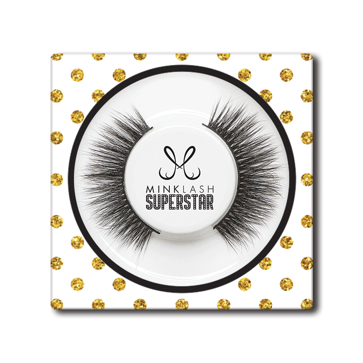 Genele de lux "PARTY" din SUPERSTAR COLLECTION, prezentate în cutia lor elegantă. Un model cu volum 3D spectaculos, realizat din fibre Faux Mink.